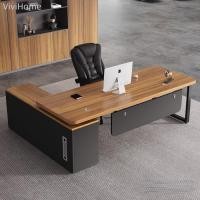 ราคา HOTโต๊ะทำงานผู้บริหาร ชุดโต๊ะทำงานและเก้าอี้ เรียบง่ายทันสมัย โต๊ะทำงาน โต๊ะผู้จัดการ โต๊ะทำงานผู้บ (44277476289)