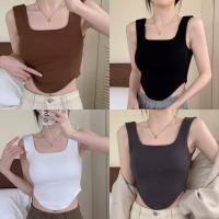 ราคา FK♥️พร้อมส่ง♥️ เสื้อกล้ามครอป สายเดี่ยว เอวเว้า แต่งชายเว้าโค้ง ใส่แล้วดูเอวเอส ผ้ายืด มีฟองน้ำในตัว (22842935298)