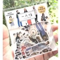ราคา สติ๊กเกอร์ลายกาตูนแนวมินิมอล​ น่ารัก​ แปะสมุดโน๊ต ปฏิทิน​ มี20ตัว/1ถุง (6937781767)