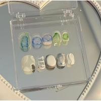 ราคา เล็บสั้นน่ารักใสสไตล์เกาหลีด้วยมือและประดับยาทาเล็บ (54654871218)