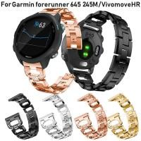 ราคา สายนาฬิกาสายนาฬิกาข้อมือสแตนเลสสําหรับ Garmin Forerunner 245 245 M Vivomove 3 / Hr (2447215531)