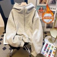 ราคา คาร์ดิแกนหนาหนักแบบถอดประกอบได้ มีฮู้ดสำหรับผู้ชายและผู้หญิง ดีไซน์ทันสมัยในฤดูหนาว เสื้อแจ็คเก็ตฟลีซทรงบ็อกซี่สำหรับคู่ (43477225507)