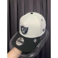 ราคา (หมวกมือสองของแท้100%)New Era รุ่น Las Vegas Raiders 2-Tone Black Visor Chrome White39THIRTY A-FrameCap สภาพ98% Size S/M (57953496242)