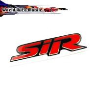 ราคา logo เรซิ่น SiR โลโก้ SiR สีแดง ดำ ตามรูป มาพร้อมกาว สามารถนำไปติดตั้งได้เลย (27186747298)