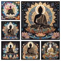 ราคา [ Pm ] ชุดรูปปั้นพระพุทธรูปศาสนา DIYStone ภาพวาดเพชรภาพวาดตกแต่งบ้าน 30x30 (26059377804)