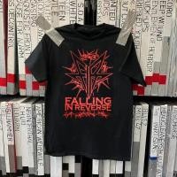 ราคา เสื้อยืดคอตตอนคอกลมสีดำลายวงดนตรี Falling in Reverse รุ่นใหม่ล่าสุด ทรงหลวม ระบายอากาศได้ดี สำหรับทั้งชายและหญิง (47055904687)