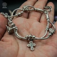ราคา กำไลเงิน ข้อมือเงิน ลายไม้กางเขน เครื่องเงินแท้ 92.5 % (8425646541)