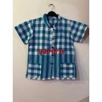 ราคา เสื้อหม้อฮ่อม อก 36" ( SS ) ความยาว 25"พิเศษ 160 บาทเสื้อหม้อฮ่อมชายและหญิงผ้าขาวม้าฝ้ายคอจีน ติดกระดุมผ่าหน้า (42804488547)