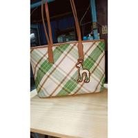 ราคา กระเป๋ามือสอง Hazzys สายสก็อตเขียว ทรง Shopping สภาพใหม่ พร้อมส่ง (28327598133)