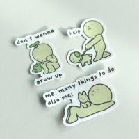 ราคา สติ๊กเกอร์ฟิกเกอร์ Smiski Sunday Series สติ๊กเกอร์ไดคัท (29030841503)