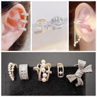 ราคา ต่างหูเกี่ยวใบหู ต่างหู ear cuff ต่างหูหนีบ ไม่เจาะหู ก็สามารถใส่ได้ (มีหลายแบบให้เลือก) #005 (18020232842)