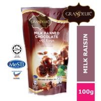 ราคา GRANDEUR นมนมปรุงแต่งช็อกโกแลตลูกเกด 100g ช็อกโกแลต Loklat Lankawi Borong Sedap ฮาลาล (52650054612)
