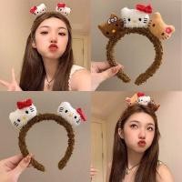 ราคา Kawaii Sanrio Hairband การ์ตูน Hello Kitty ที่คาดผมแต่งหน้าอุปกรณ์เสริมผมตุ๊กตา Headdress ของขวัญเด็กผู้หญิง (29105100624)