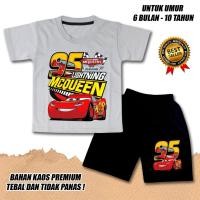 ราคา 【จัดส่งไทย】ชุดเซ็ต 2ชิ้น BOB BOYS SHORT SLEEVE SET GIRLS เสื้อยืด MC QUEEN CARS 2 COTTON DTF CLN สีดํา (55555918014)