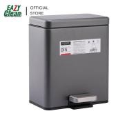 ราคา ถังขยะ Soft close ถังขยะสแตนเลส แบบเหยียบ 6/15 ลิตร ปิดนุ่มนวล ทรงเหลี่ยม ฝาปิดแน่น ไม่ส่งกลิ่นเหม็น (43061050616)