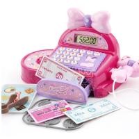 ราคา แคชเชียร์ ชุดแคชเชียร์ โบว์สีชมพู มีเสียง มีไฟ ลิ้นชักเปิดได้จริง คิดเงินได้จริง Cash Register (429892357)