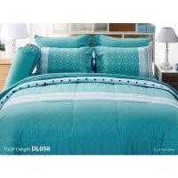 ราคา [ของแท้%] DL056 : TULIP DELIGHT เครื่องนอนทิวลิป รุ่นดีไลท์ (พิมพ์ลาย) ผ้าปูที่นอน 3.5 , 5 , 6 ฟุต ผ้านวม (1614710706)