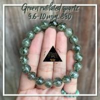 ราคา กำไลข้อมือ หินนำโชค ไหมเขียว(Green rutilated quartz) (18878173200)