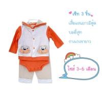 ราคา ชุดกันหนาวเด็กอ่อน ไซส์ 3-6 เดือน Nannette Set 3 ชิ้น (24839704976)