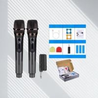 ราคา 【MOREFAND】ไมโครโฟนไร้สาย ไมค์ UHF Wireless Microphone ไมค์ลอยไร้สาย ไมค์คู่แบบมือถือ ไมค์โครโฟน ชุดรับ-ส่งไมโครโฟนไร้สาย (16196061759)