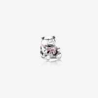 ราคา (ของแท้ Rare‼️ ) Pandora Pink Bear Charm แพนโดร่าชาร์มหมีโบว์ชมพู ของแท้ มือหนึ่ง (29170679967)