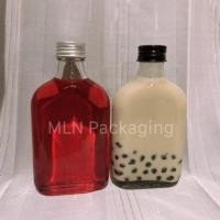 ราคา ขวดแก้วแบน ฝาเกลียวอะลูมิเนียม 180ml. (7335723881)
