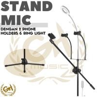 ราคา ขาตั้งไมโครโฟนพร้อมตัวยึดสมาร์ทโฟน 2 ชิ้นพร้อมไฟ (43855778772)