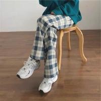 ราคา พร้อมส่ง กางเกงลายสก๊อต ผ้านุ่มไม่บาง (14838189446)