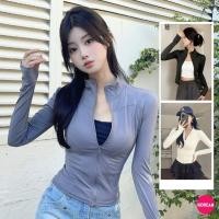 ราคา เสื้อคลุมกันแดดกันยูวี ทรงคอตั้งซิปหน้า ผ้าโปร่งสบาย ใส่ออกกำลังกายได้ (41509294413)