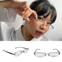 ราคา Vintage Y2K Zero X ZX3520 Half Frame Glasses - 2000S (แว่นตาผู้ชาย/ผู้หญิง) (47706196916)
