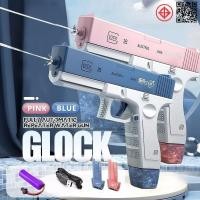 ราคา CODส่งจากกรุงเทพฯGLOCK ปืนฉีดน้ำ ปืนฉีดน้ําไฟฟ้า จุเยอะ พร้อมคลิปกระสุน 2 คลิปปืนฉีดน้ำไฟฟ้าของเล่นสำหรับเทศกาลสงกรานต์ (29227583275)