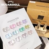ราคา พร้องส่งในBangkok VENDEENI VDN-X25 สีเจลทาเล็บ สีเจลแคทอายเนื้อซาติน 12สี สีลูกแก้วแคทอาย แถมชาร์ทสี (24845120401)