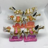 ราคา รูปปั้นช้างม้า ช้างม้า เนื้อเซริก้า สีสันสวยงาม ขายเป็นคู่จ้ะ (6523188030)