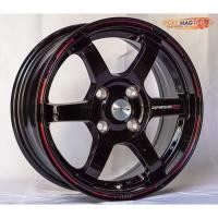 ราคา ล้อแม็ก TE37 4รู100 ดำขอบแดง ขอบ14นิ้ว(ราคา 4วง) (42502462881)