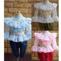 ราคา 027 ชุดไทย ร.5 ชุดไทยโจงกระเบน ชุดไทยเด็ก ชุดแฟน (2605475776)