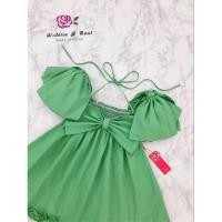 ราคา เดรสสั้นแขนพอง ป้ายWidelia@Real ป้ายห้อย พร้อมส่ง(Size M) (29226496208)