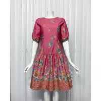 ราคา ชุดผ้าปาเต๊ะ คอปาด แขนสามส่วนรูดปลายแขน (3877229296)