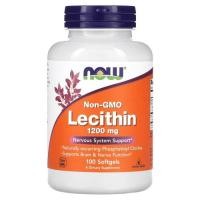 ราคา เลซิติน, NOW Foods, Lecithin, 1,200 mg, 100 Softgels (25508507629)