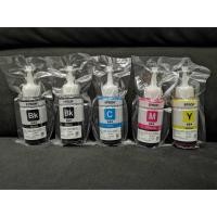 ราคา หมึก Epson หมึกเติมของแท้% 5สี T6641 , T6642 , T6643 , T6644 Bk/c/m/y แบบไม่มีกล่อง (1320077153)