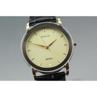 ราคา Vintage 1991 Near MINT* Seiko Dolce 5E31-6C10 Gold 31mm Quartz Men's Watch (42228962045)