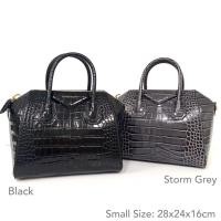 ราคา New! Givenchy Antigona Small Croc Embossed (4146609151)