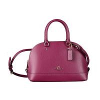 ราคา #ส่งฟรี EMS‼️ ของแท้ % COACH F37217 MINI SIERRA SATCHEL IN CROSSGRAIN LEATHER (1131507790)