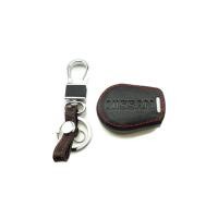 ราคา V2.NISSAN MARCH ALMERA TEANA JUKE SYLPHY CUBE ซองกุญแจหนังสีดำด้ายแดง ด้านหลังเป็นตัวอักษร NISSAN สำหรับกุญแจแบบ4ปุ่ม (1904473775)