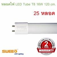 ราคา หลอดไฟ นีออน หลอดยาว แสงขาว 120 ซม. LED Tube T8 16W 1.2 m. CoolWhite จำนวน 25 หลอด #70 (738459747)