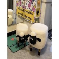 ราคา Shaun the Sheep เก้าอี้เปลี่ยนรองเท้าสตูลต่ำบ้านรองเท้าสตูลไม้ Dressing สตูลเก็บ Creative น่ารักแต่ (28671428546)