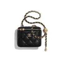 ราคา CHANEL/Chanel Small Chain Classic Square Shoulder Crossbody Bag Square Box Bag Women's Bag สีดำ (29160422144)