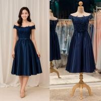 ราคา ชุดเดรสสั้น สวยหวาน สีน้ำเงิน ใส่เป็นชุดงานพรอมได้ ชุดไปงานแต่ง ชุดไปงานเลี้ยงกาล่า ชุดราตรีคนอ้วน (40021663596)