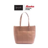 ราคา Bata บาจา ยี่ห้อ Prive กระเป๋าสะพายไหล่ กระเป๋าทรง Tote Bag หนังเทียม สำหรับผู้หญิง รุ่น Camilla สีกากี 9044237 (10449110112)