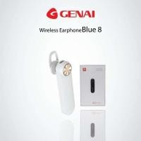 ราคา Genai Blue8 หูฟังบลูทูธพร้อมไมโครโฟนชุดหูฟังแฮนด์ฟรีไร้สาย 1800mAh เสียงสเตอริโอ One Ear (29722365861)
