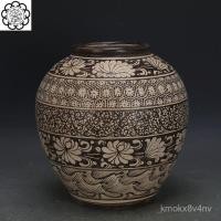ราคา JCGE ราชวงศ์ซ่ง Jizhou เตาเผาขวดลายดอกบัวทาสีด้วยมือ เลียนแบบเครื่องลายครามโบราณที่ขุดพบ คอลเลกชันโบราณเครื่องลายครามแฮน (27502577744)